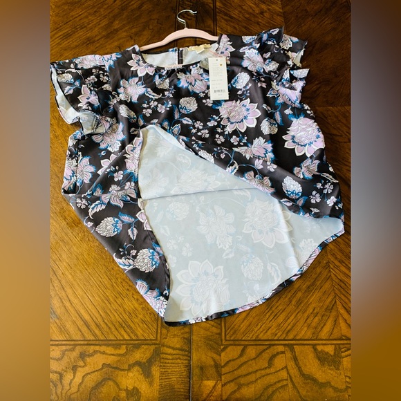 Women size M copper & Ella flared short sleeves summer top blouse - Picture 2 of 8